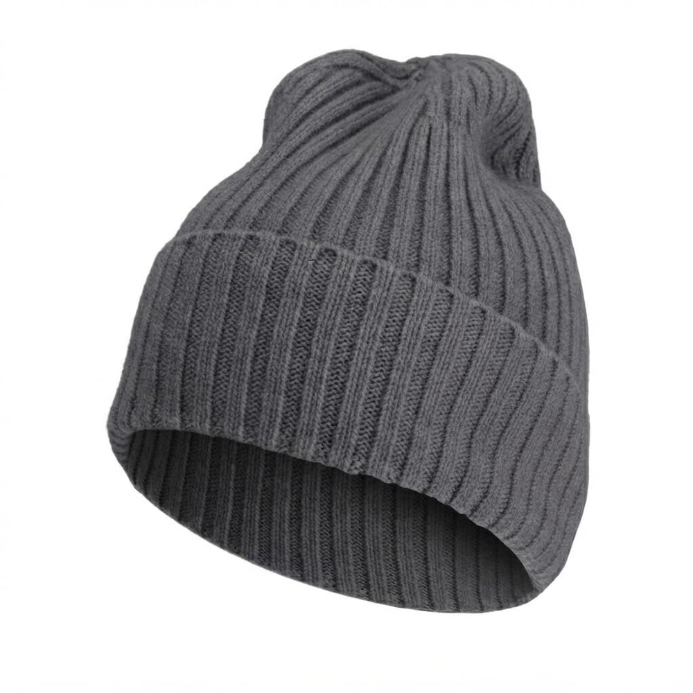 Nilton's Gebreide muts, 100% Merinowol - Donkergrijs (PMS Cool Grey 11c) / Donkergrijs