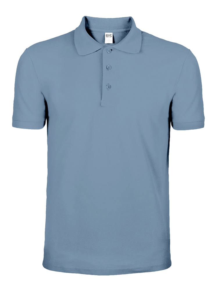 BS Evolution polo, 180 gr/m² - Middenblauw (PMS 2157C)