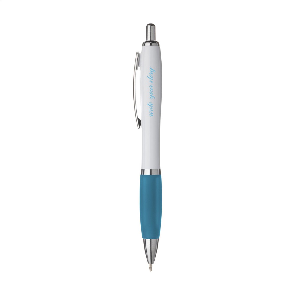 Athos White pennen - lichtblauw (± PMS 314)