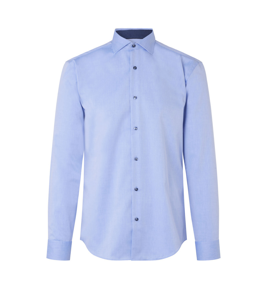 SEVEN SEAS Fine Twill Contrast | slim - Lichtblauw (C-700)