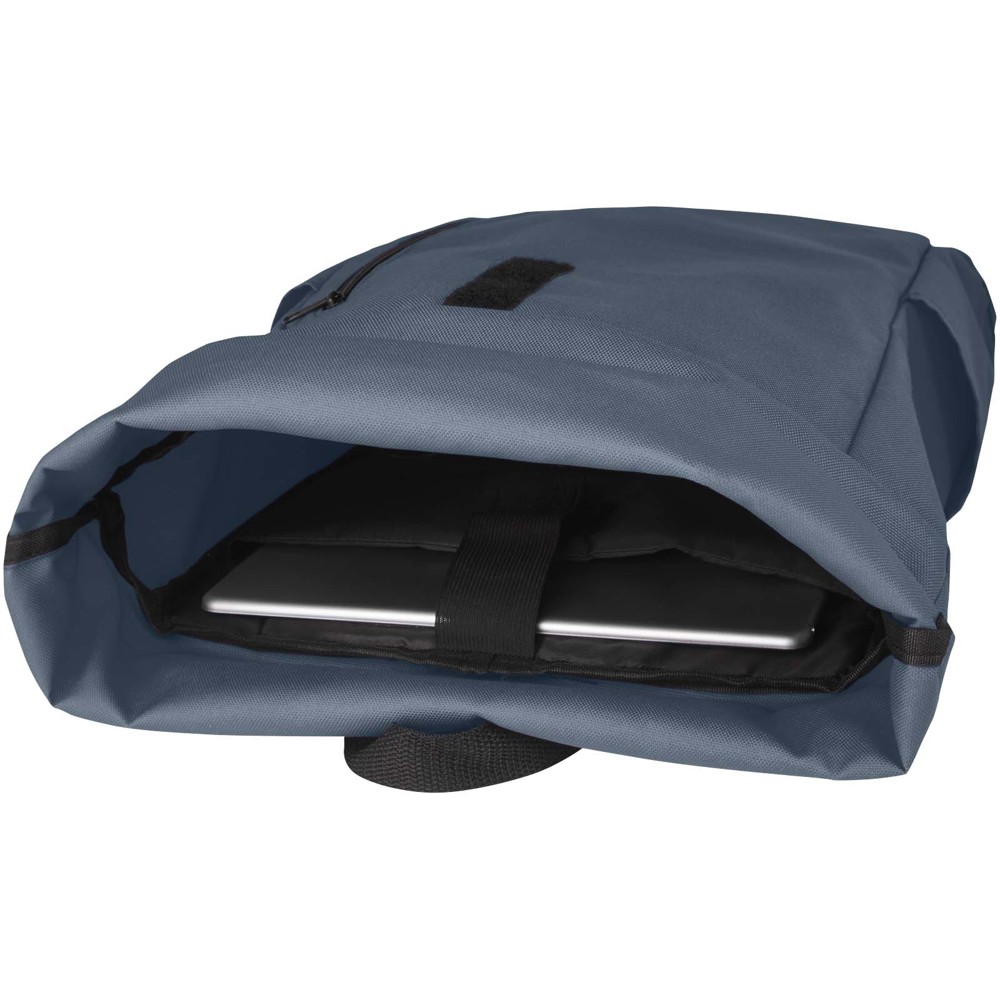 Byron 15,6" rugzak van GRS RPET met opgerolde bovenkant 18 L