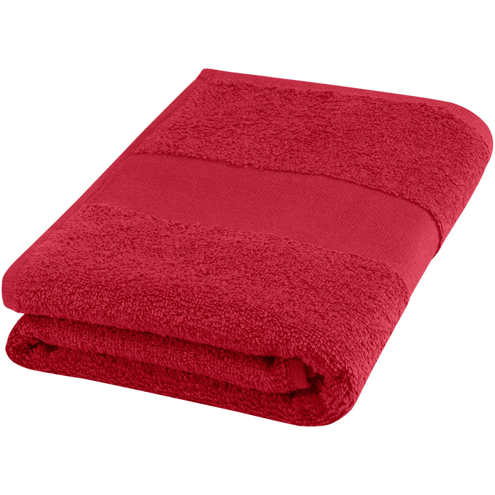 Charlotte handdoek 50 x 100 cm van 450 g/m² katoen - Rood