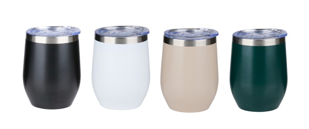 ALPINA Vacuum tumbler 350ml- Black/White/Beige/Green