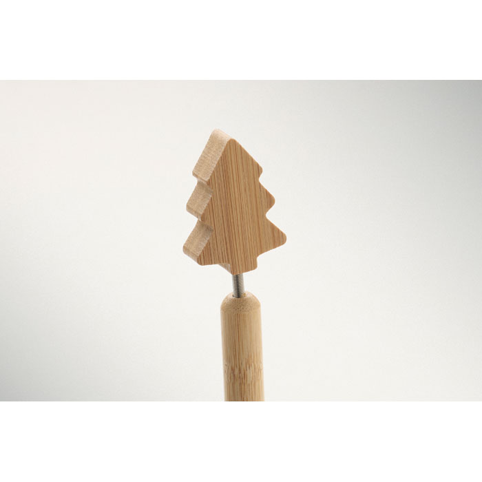 CHRISPEN - Bamboe balpen kerstboom detail
