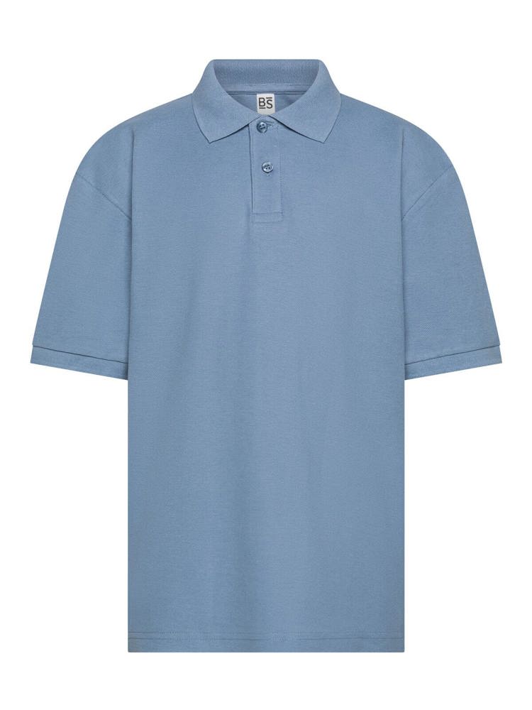 BS Evolution kids polo, 180 gr/m² - Middenblauw (PMS 2157C)