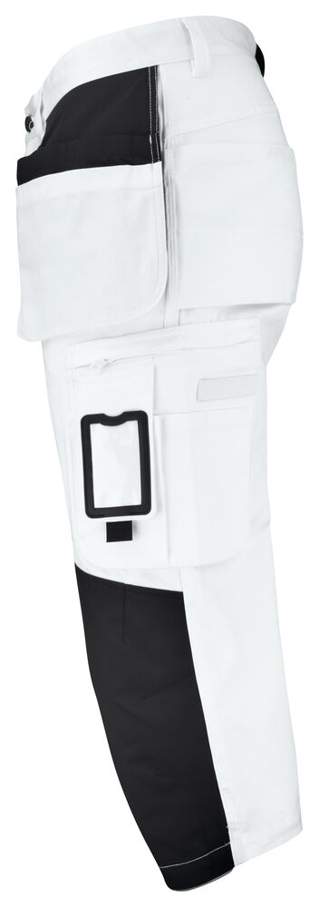 Jobman - 2133 Painters' Long Shorts Wit/Zwart C44