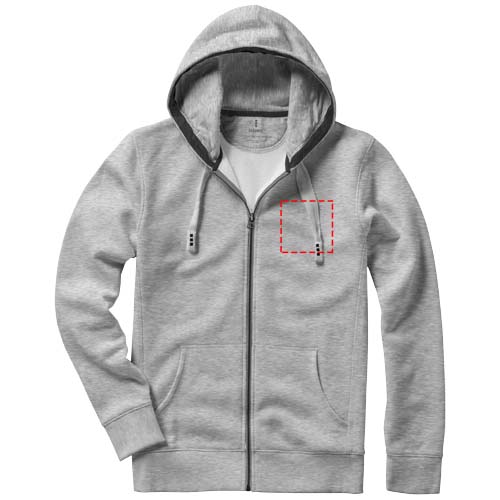 Arora 300 g/m² unisex hoodie met ritssluiting