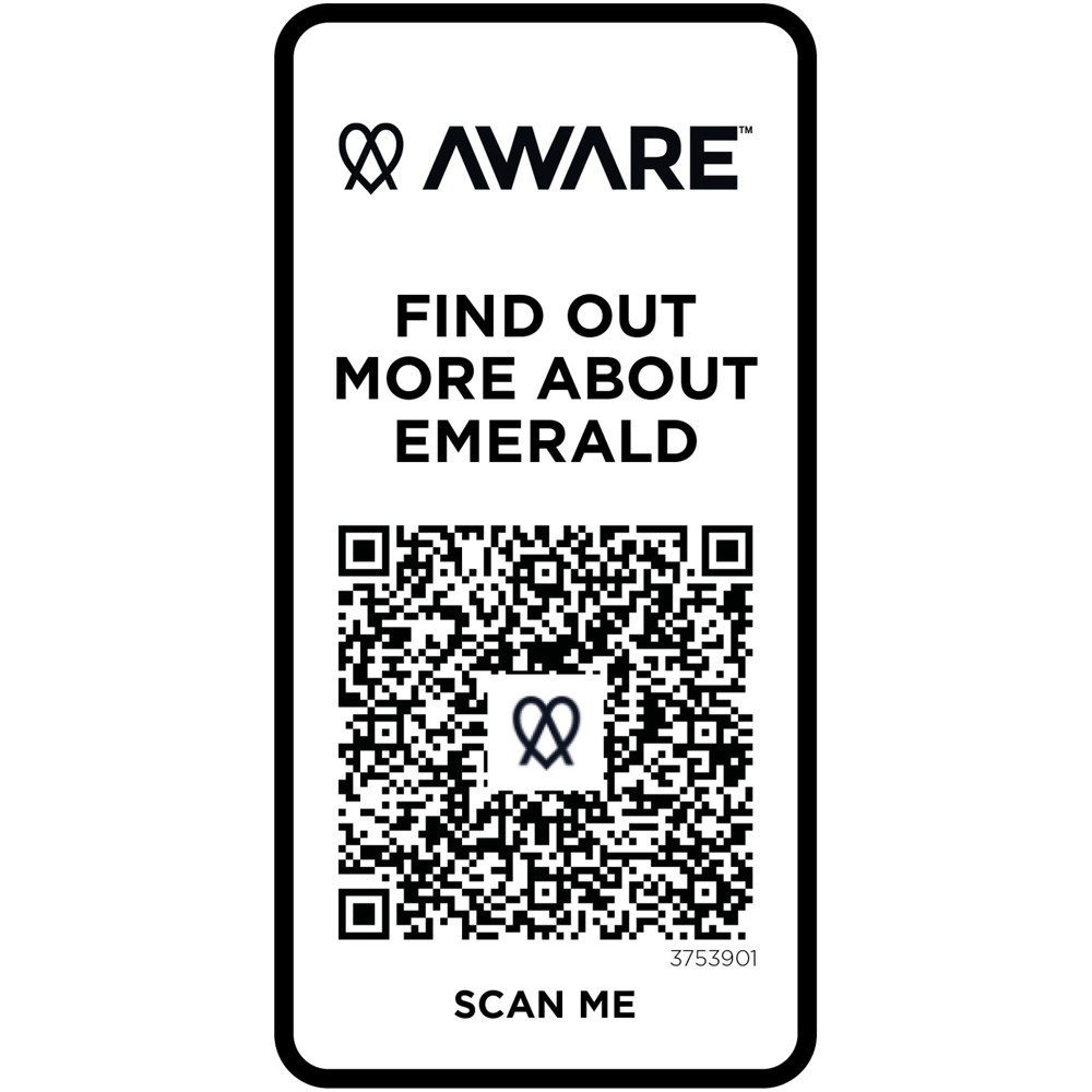 Emerald 200 g/m² unisex Aware™ gerecyclede polo met korte mouwen