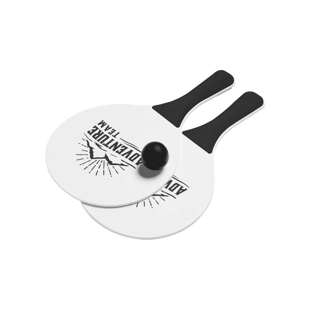 BeachTennis Small Size strandspel - zwart (± PMS Black)