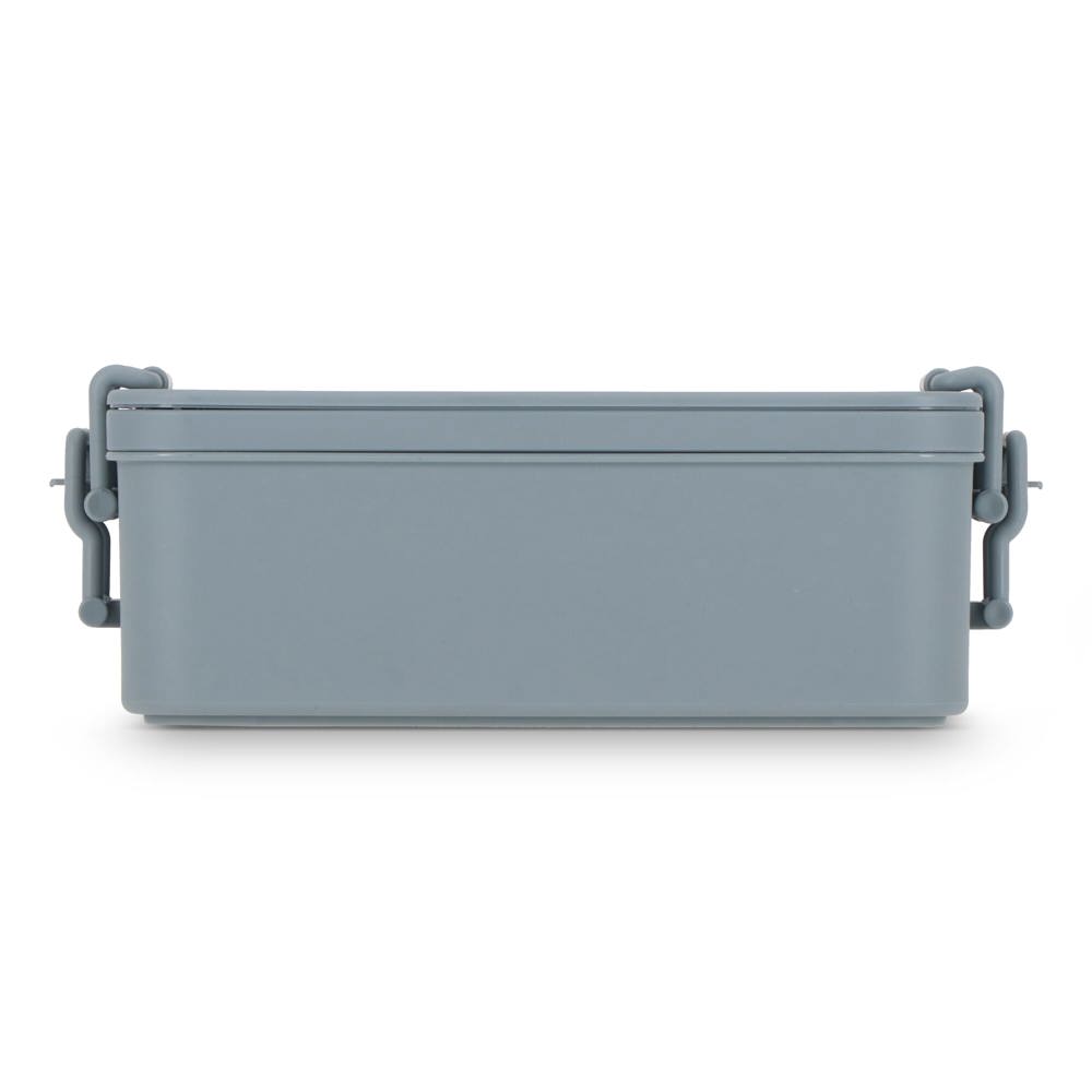 Dubbellaagse Lunchbox met Bestek