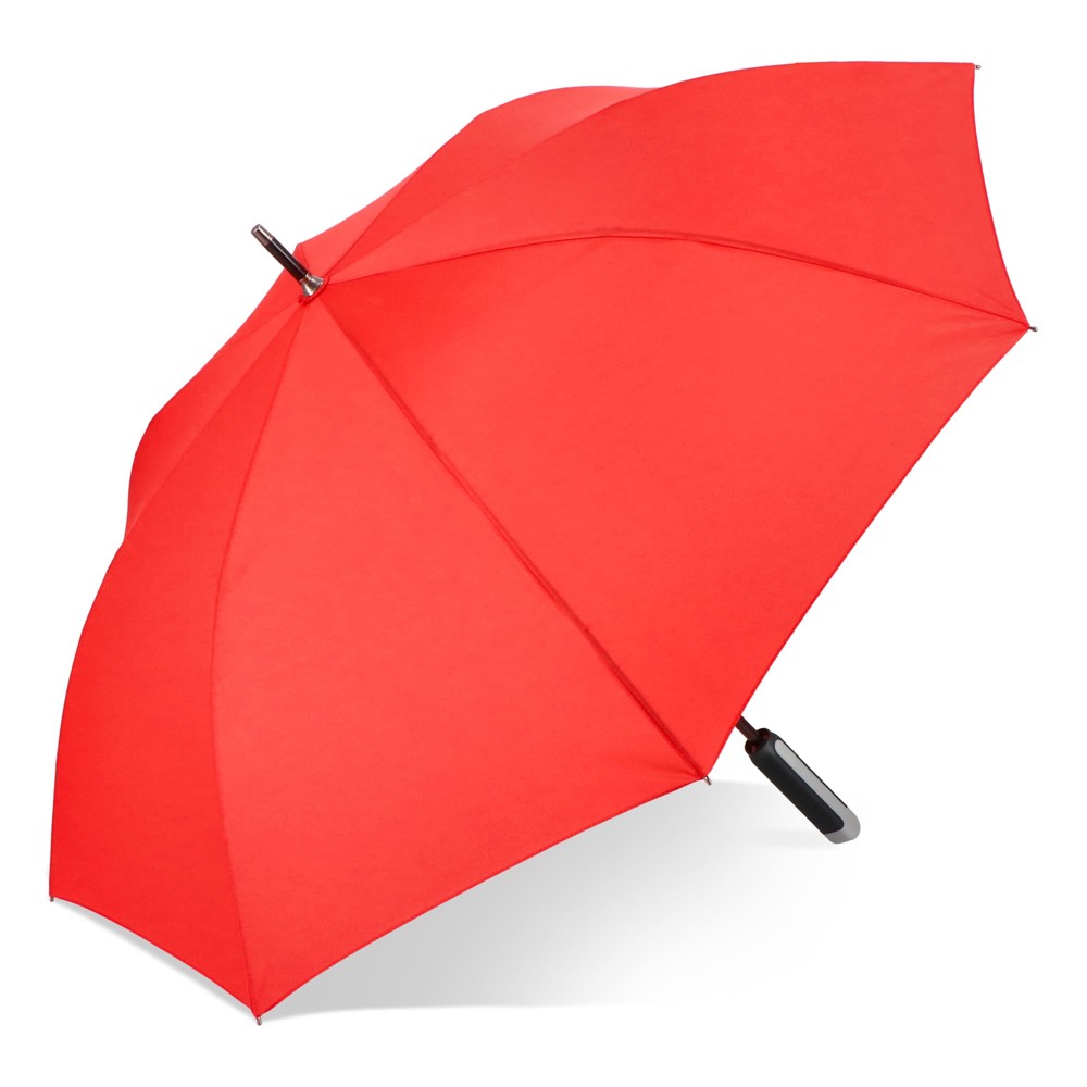 Emerantia 190T Pongee 23" Stokparaplu Auto open - Rood