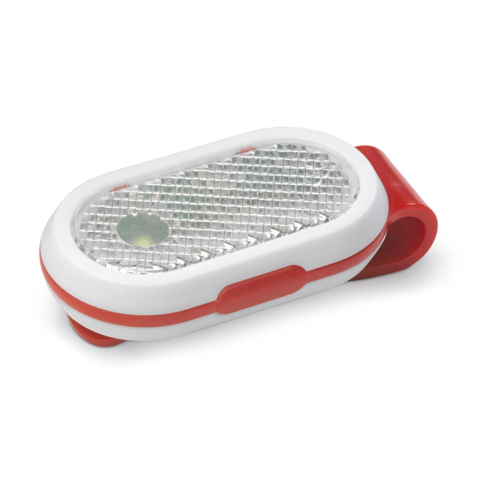 Fietslamp click-on - Rood / Wit