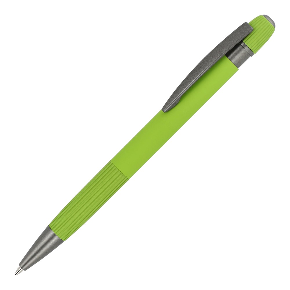 Aluminium balpen Toulouse Softtouch - Lichtgroen
