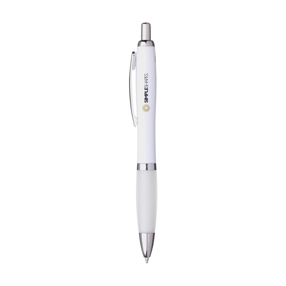 Athos Trans RCS Recycled ABS pennen - wit (± PMS White)