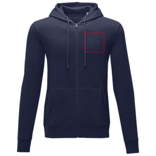 Charon 240 g/m² heren hoodie met ritssluiting