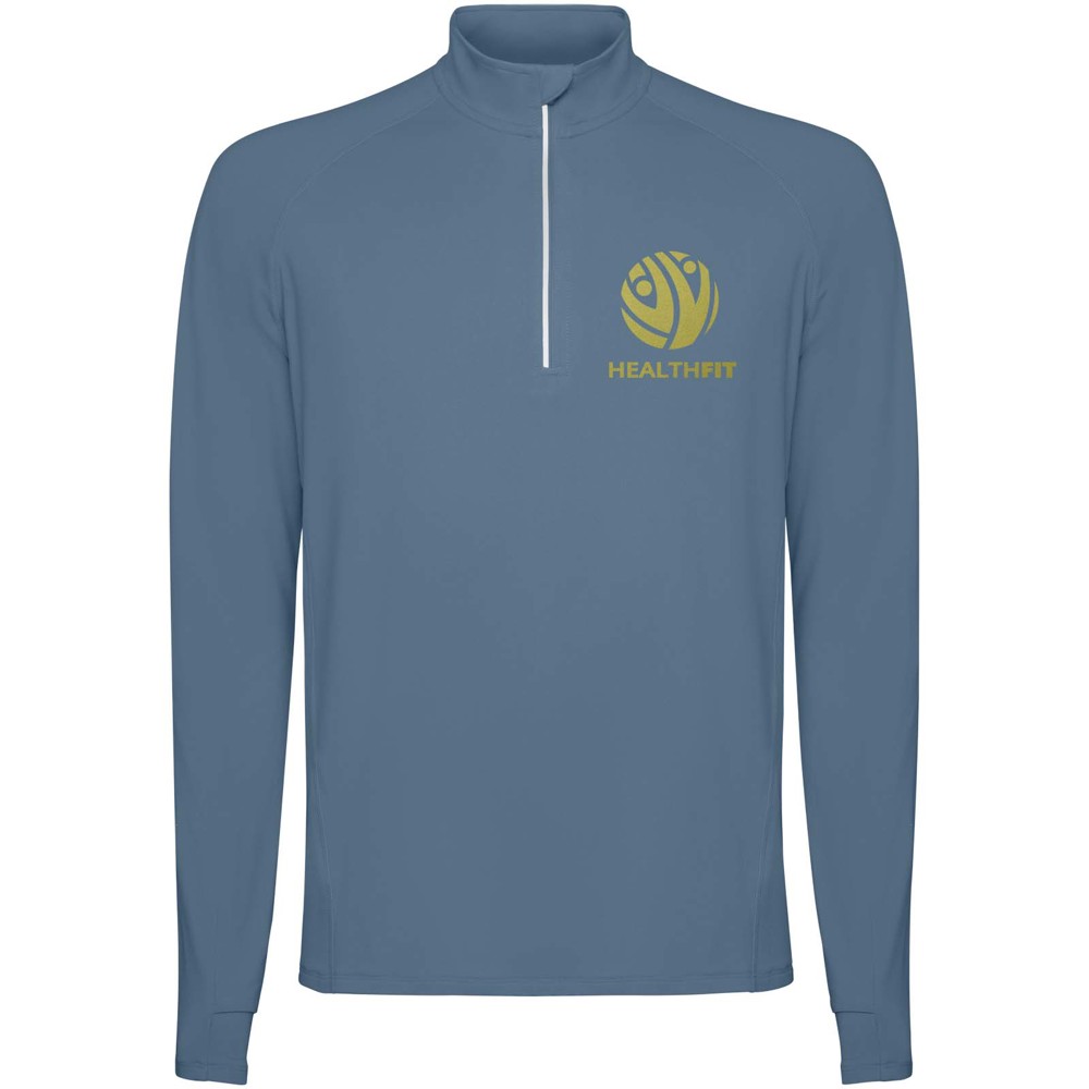 Estambul 200 g/m² herensweater met lange mouwen en halve rits
