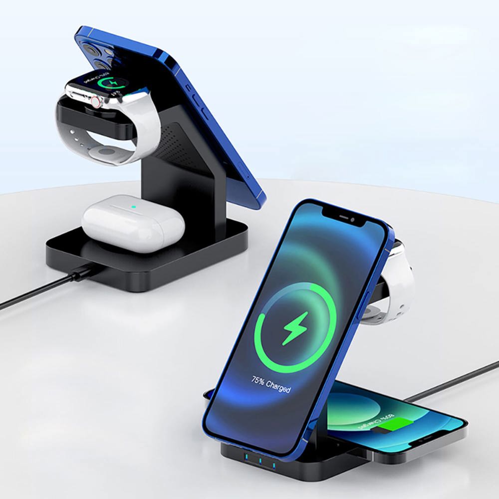 2708 | Xoopar Icon 3 in 1 Magnetic Wireless charger