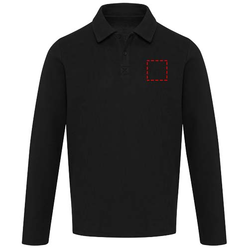 Apollo 245 g/m² uniseks poloshirt met lange mouwen
