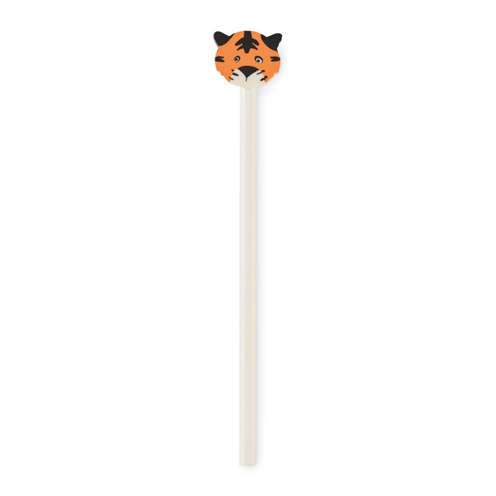 CIRCO - Houten potlood met dierenvorm - Wit