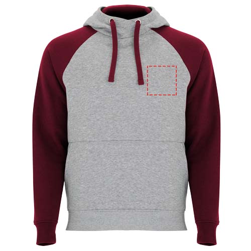 Badet 280 g/m² unisex tweekleurige hoodie