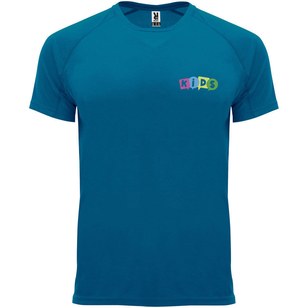 Bahrain 135 g/m² sportshirt met korte mouwen voor kinderen