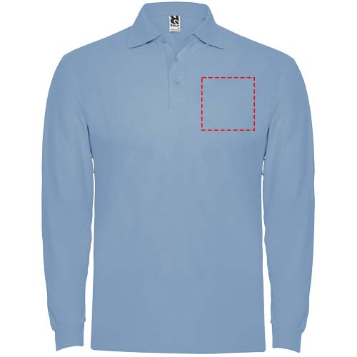 Estrella 220 g/m² herenpolo met lange mouwen
