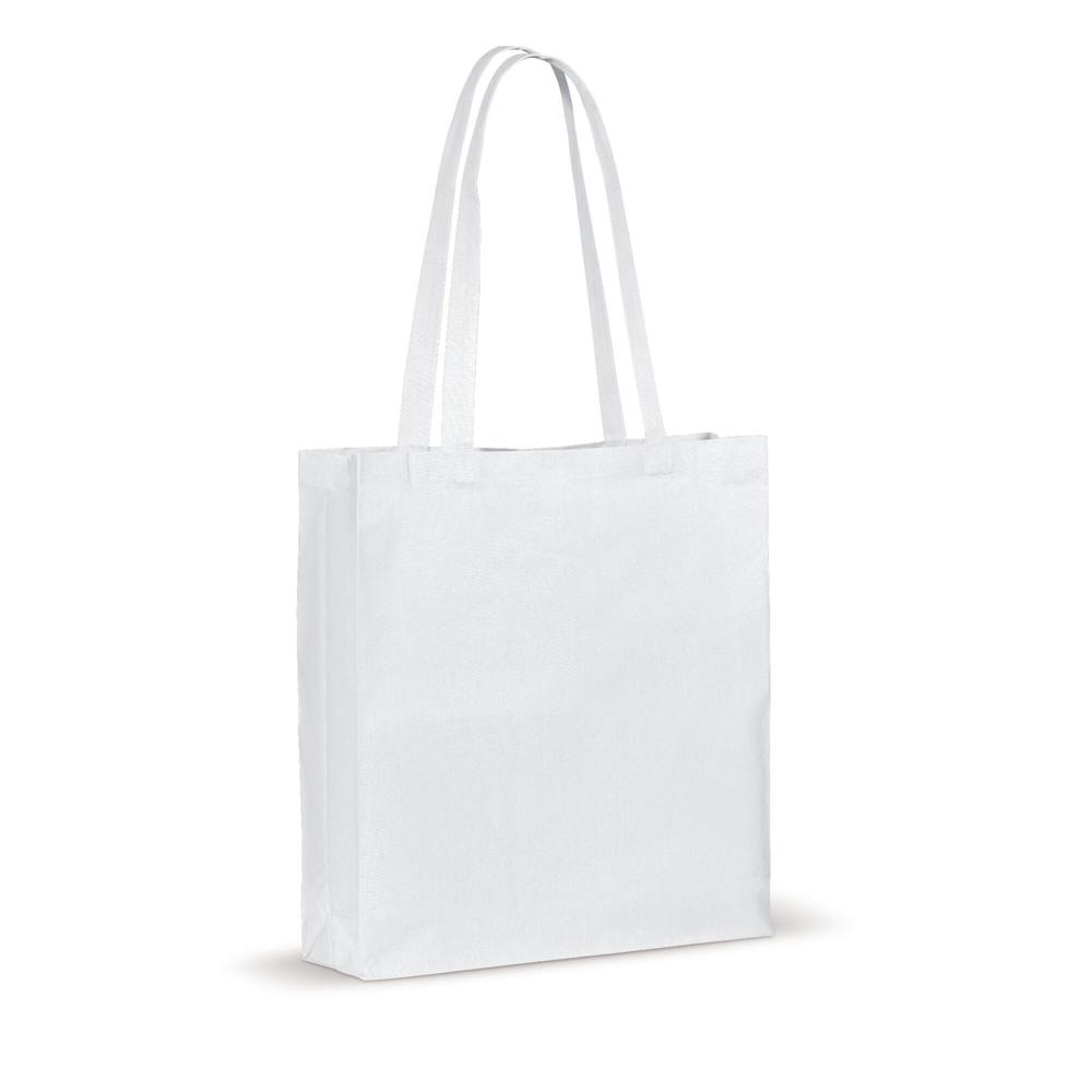 Schoudertas katoen OEKO-TEX® 140g/m² 38x10x42cm - Wit