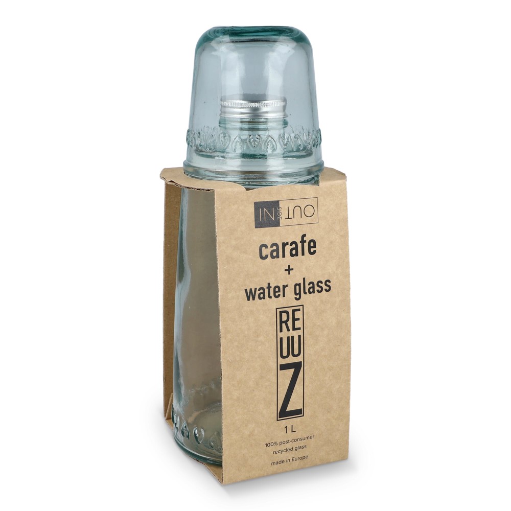 InSideOut Recycled Glass Drinking Set ReuuZ 1L