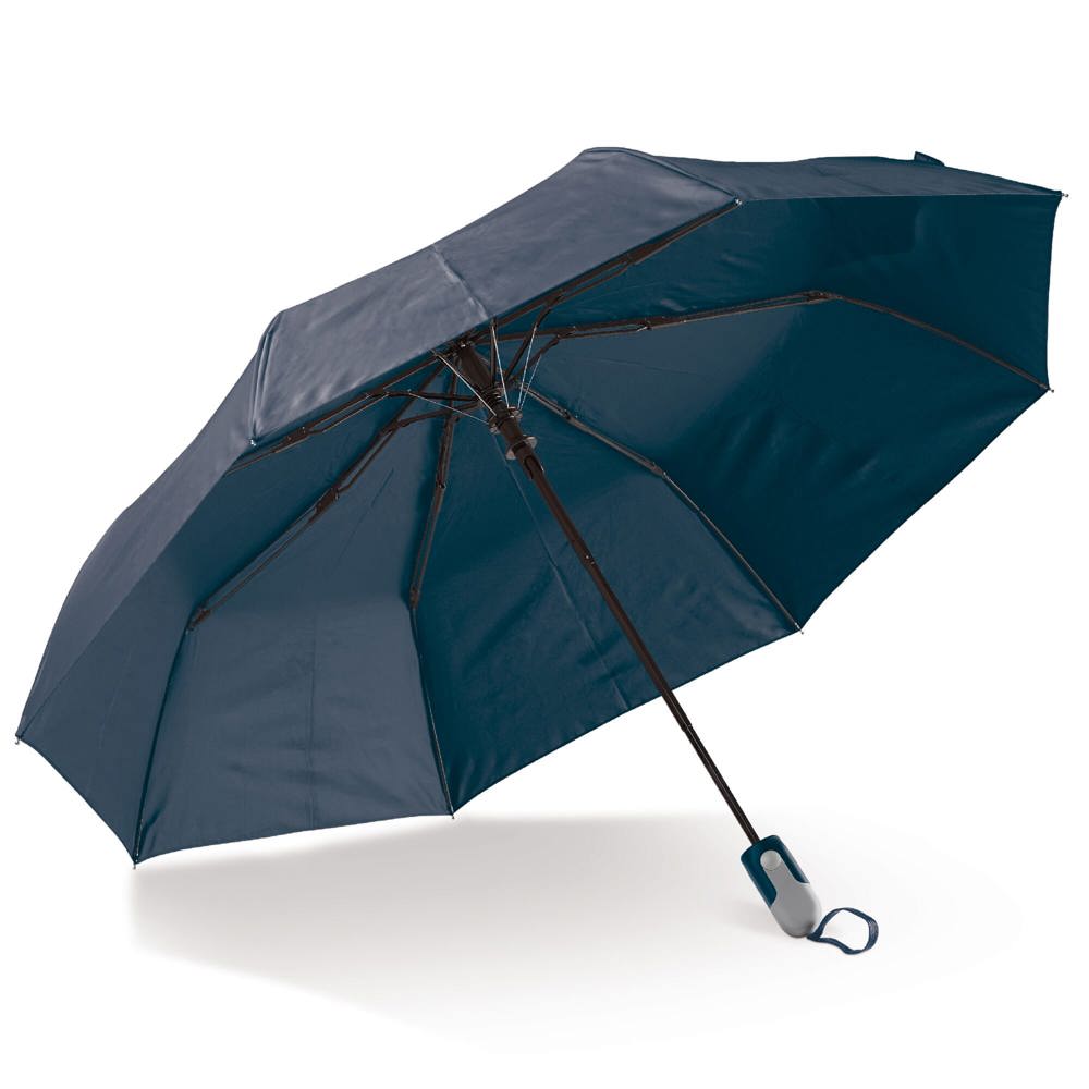 Opvouwbare 22” paraplu auto open - Donkerblauw