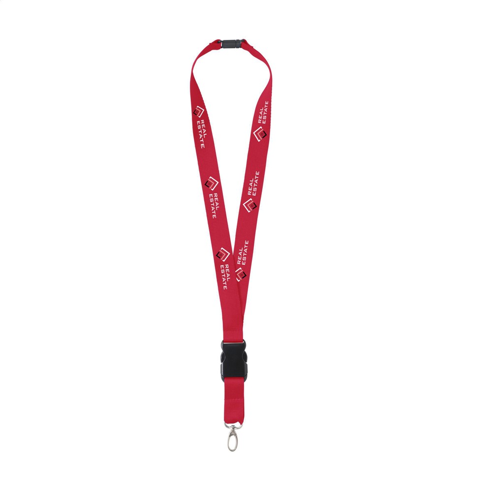 KeyCordSafety 2,4 cm lanyard - rood (± PMS 200)