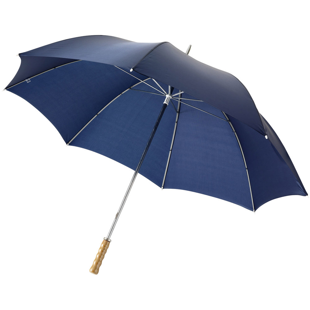 Karl 30" golfparaplu met houten handvat - Marineblauw