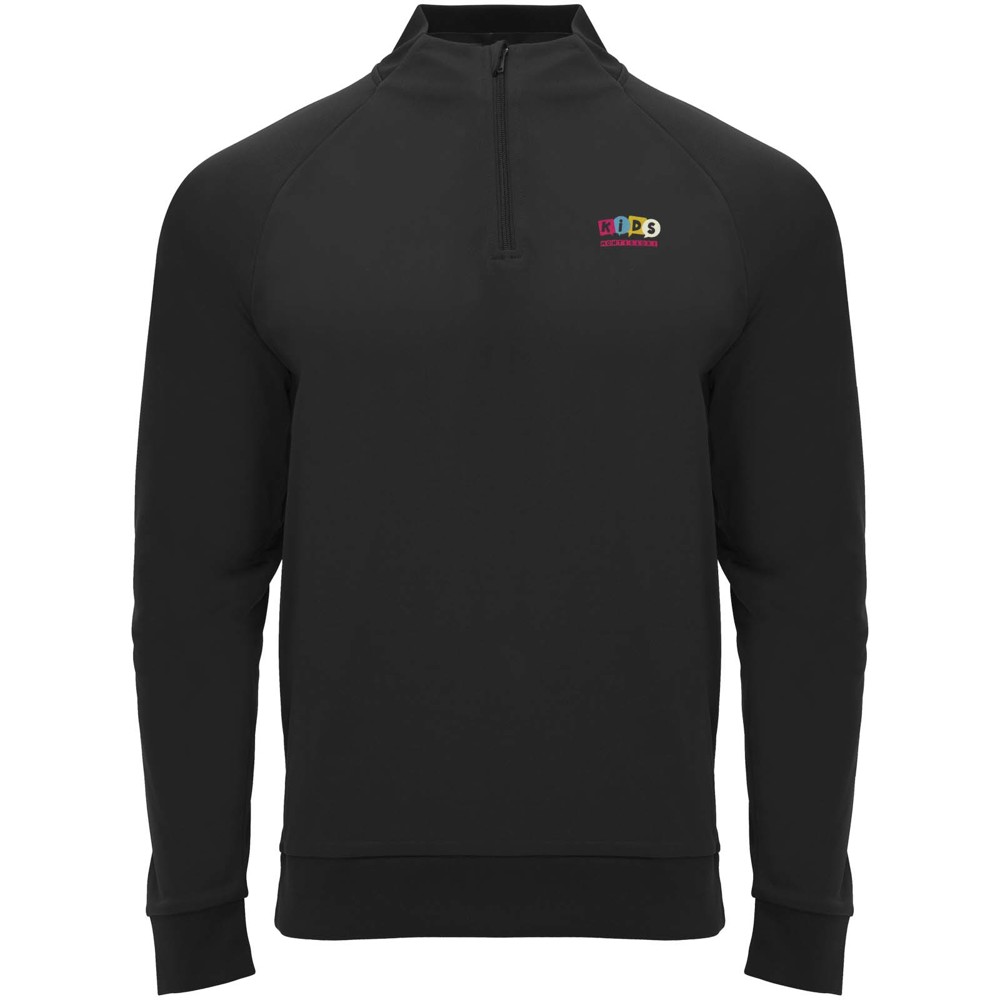 Epiro 200 g/m² sweatshirt met lange mouwen en kwartrits voor kinderen