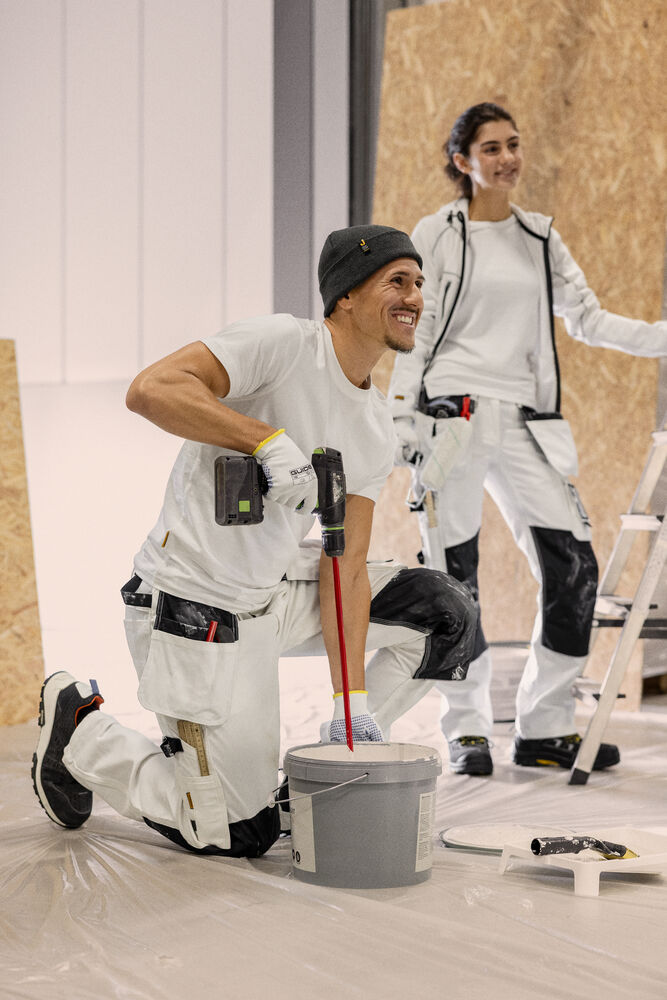 Jobman - 2129 Painters' Trousers HP Wit/Zwart C60