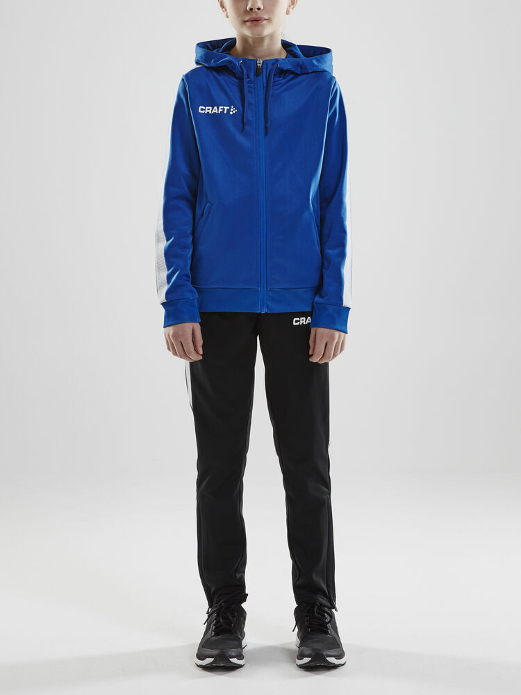 Craft - Pro Control Hood Jacket Jr Club Cobolt/White 122/128