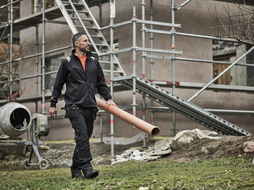 Jobman - 2191 Stretch Trousers HP Donkergrijs/Zwart 92