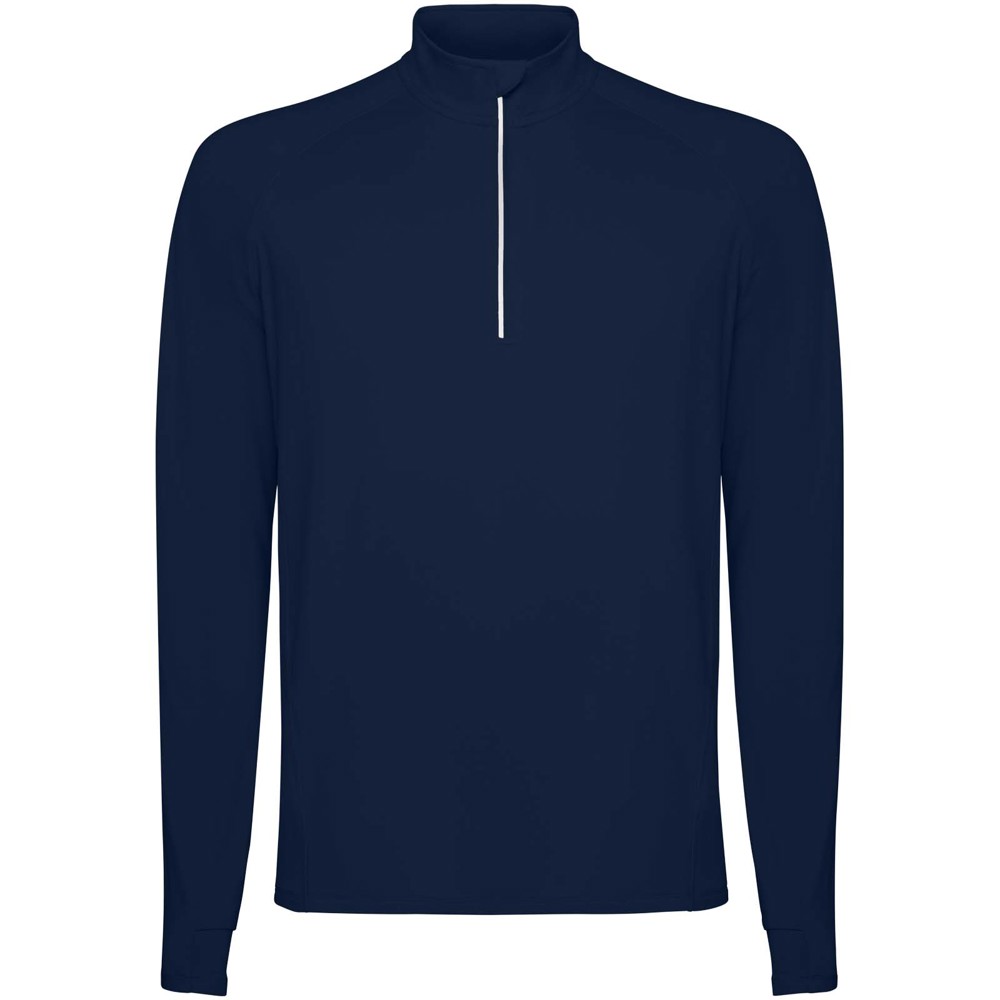 Estambul 200 g/m² herensweater met lange mouwen en halve rits - Marineblauw