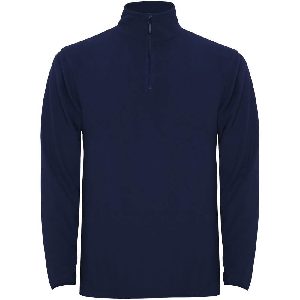 Himalaya fleece herenjack met kwartrits - Marineblauw