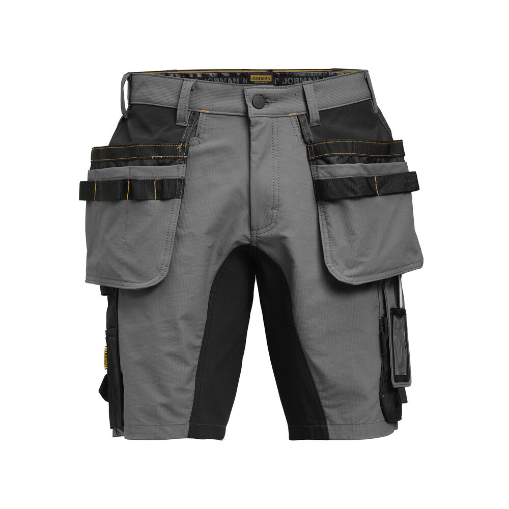 Jobman - 2196 Stretch Shorts HP - Donkergrijs/Zwart