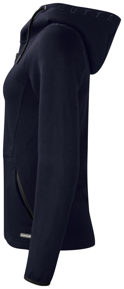 Cutter & Buck - Pemberton Hood FZ Dames Dark Navy L
