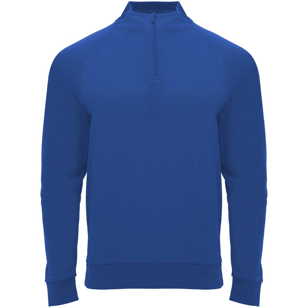 Epiro 200 g/m² sweatshirt met lange mouwen en kwartrits voor kinderen - Koningsblauw