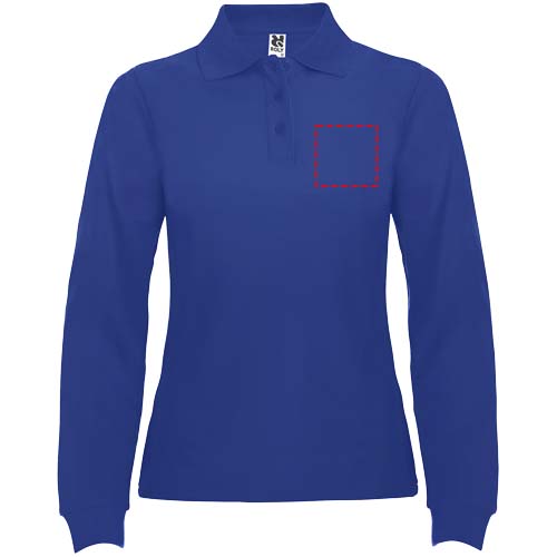 Estrella 220 g/m² damespolo met lange mouwen