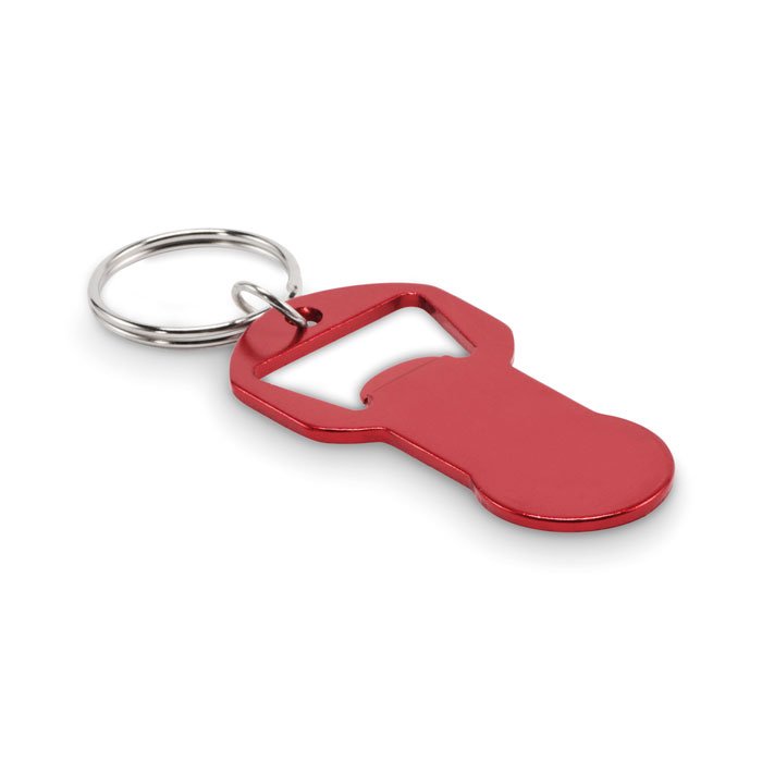 CLAVE - Alu sleutelhanger flesopener - Rood