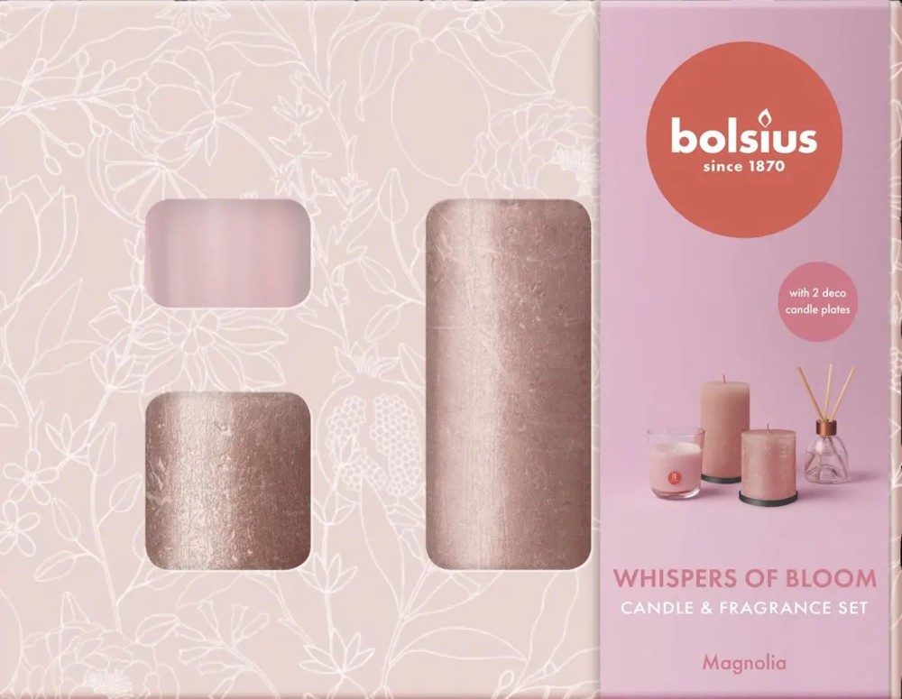 Bolsius Medium Gift Set- Goud
