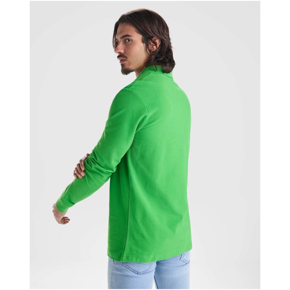 Estrella 220 g/m² herenpolo met lange mouwen