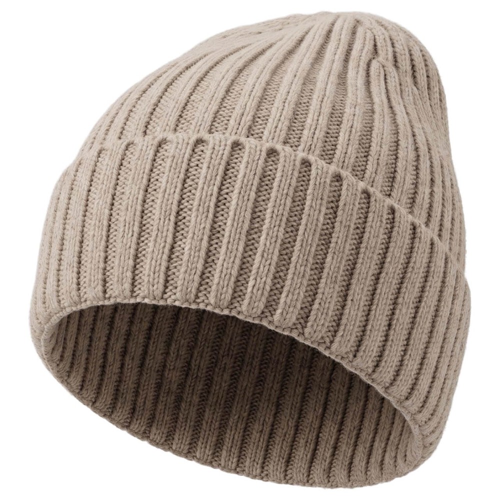 Nilton's Gebreide muts, 15% Merinowol - Beige (PMS Warm Gray 5c) / Beige