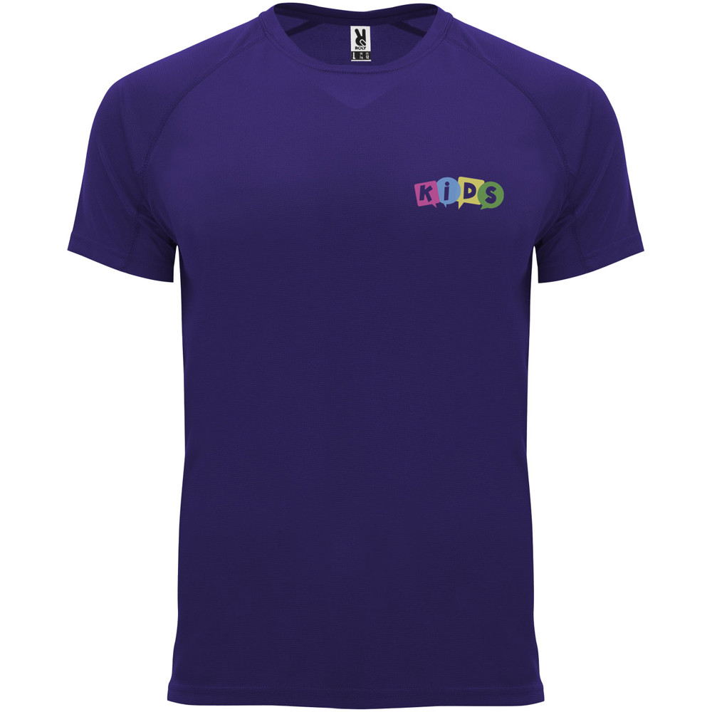 Bahrain 135 g/m² sportshirt met korte mouwen voor kinderen