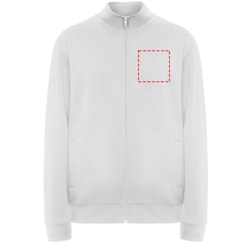 Ulan 280 g/m² unisex sweater met volledige rits