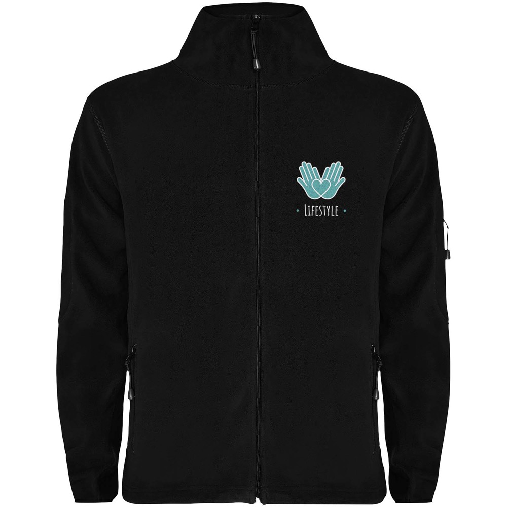 Luciane fleece herenjack met volledige rits