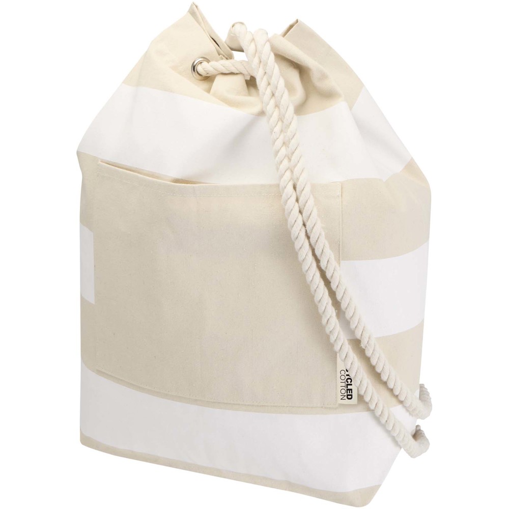 Florida 270 g/m² GRS gerecyclede sailor duffel bag 15 l - Wit