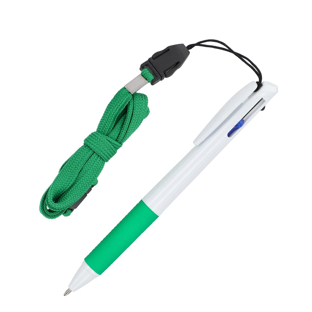 3-kleuren met met grip en keycord - Wit / Groen